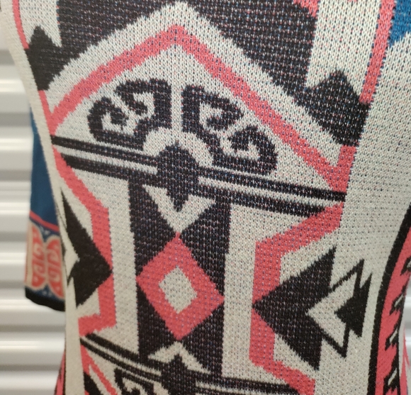 🆕Flying Tomato | Aztec Print Bodycon Sweater Dress Size Small Women's - Picture 7 of 16